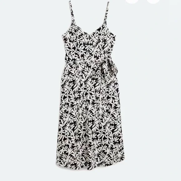 Black and white print midi dress - Picture 1 of 6